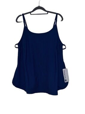Phenix Dark Navy Blue Adjustable-Strap Cami